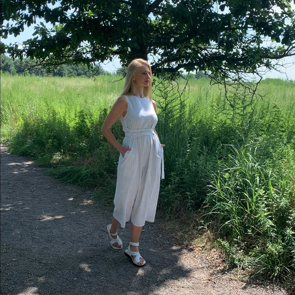 Casual cotton midi dress